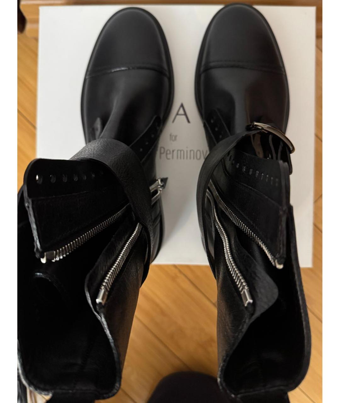 CASADEI Черные кожаные ботинки, фото 3
