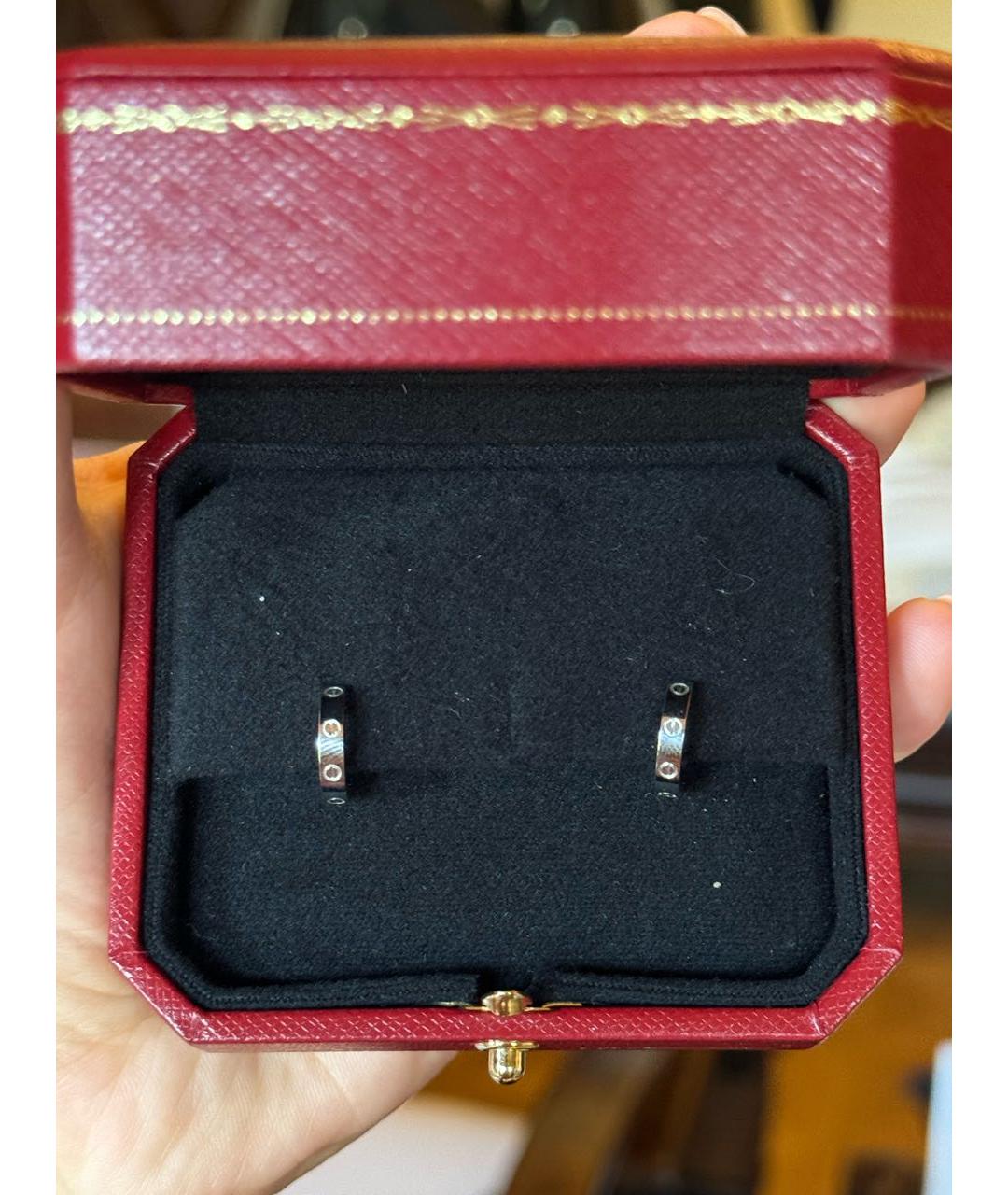 CARTIER Белые серьги из белого золота, фото 3