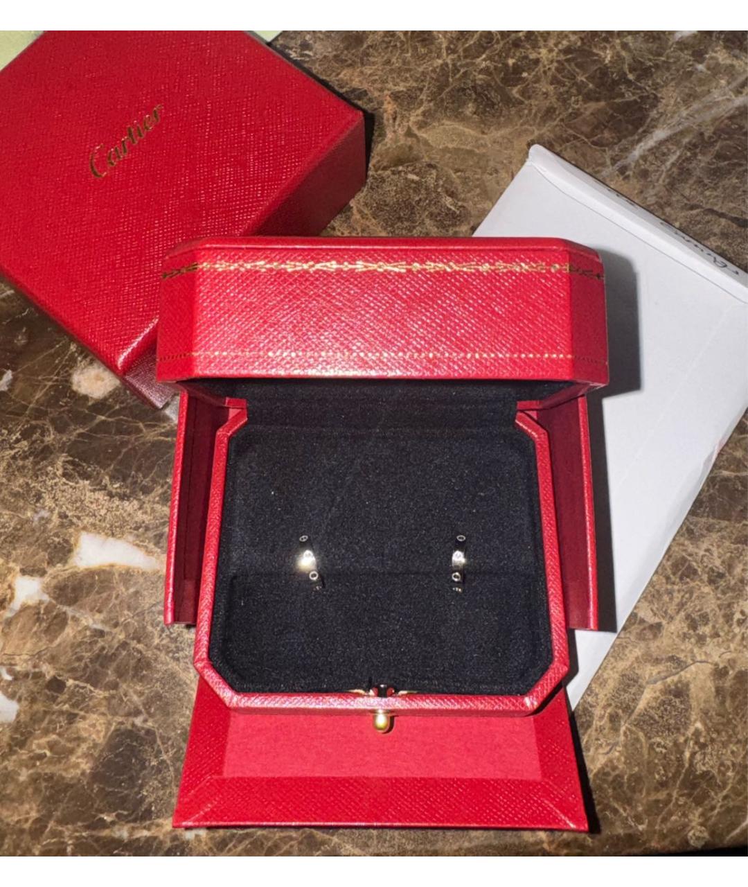 CARTIER Белые серьги из белого золота, фото 2