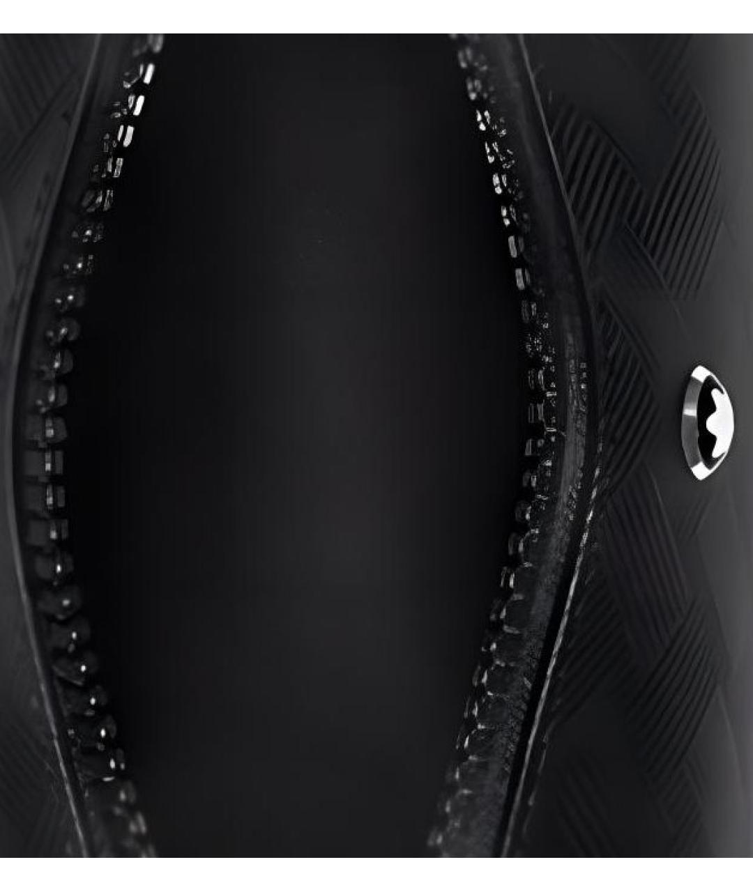 MONTBLANC Черная кожаная сумка на плечо, фото 4