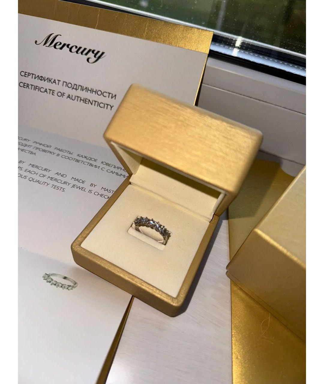MERCURY Белое кольцо из белого золота, фото 7