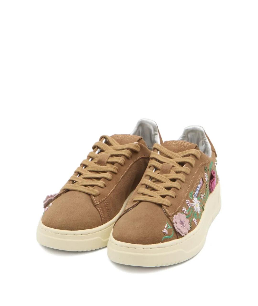 AUTRY Бежевые замшевые кеды, фото 2