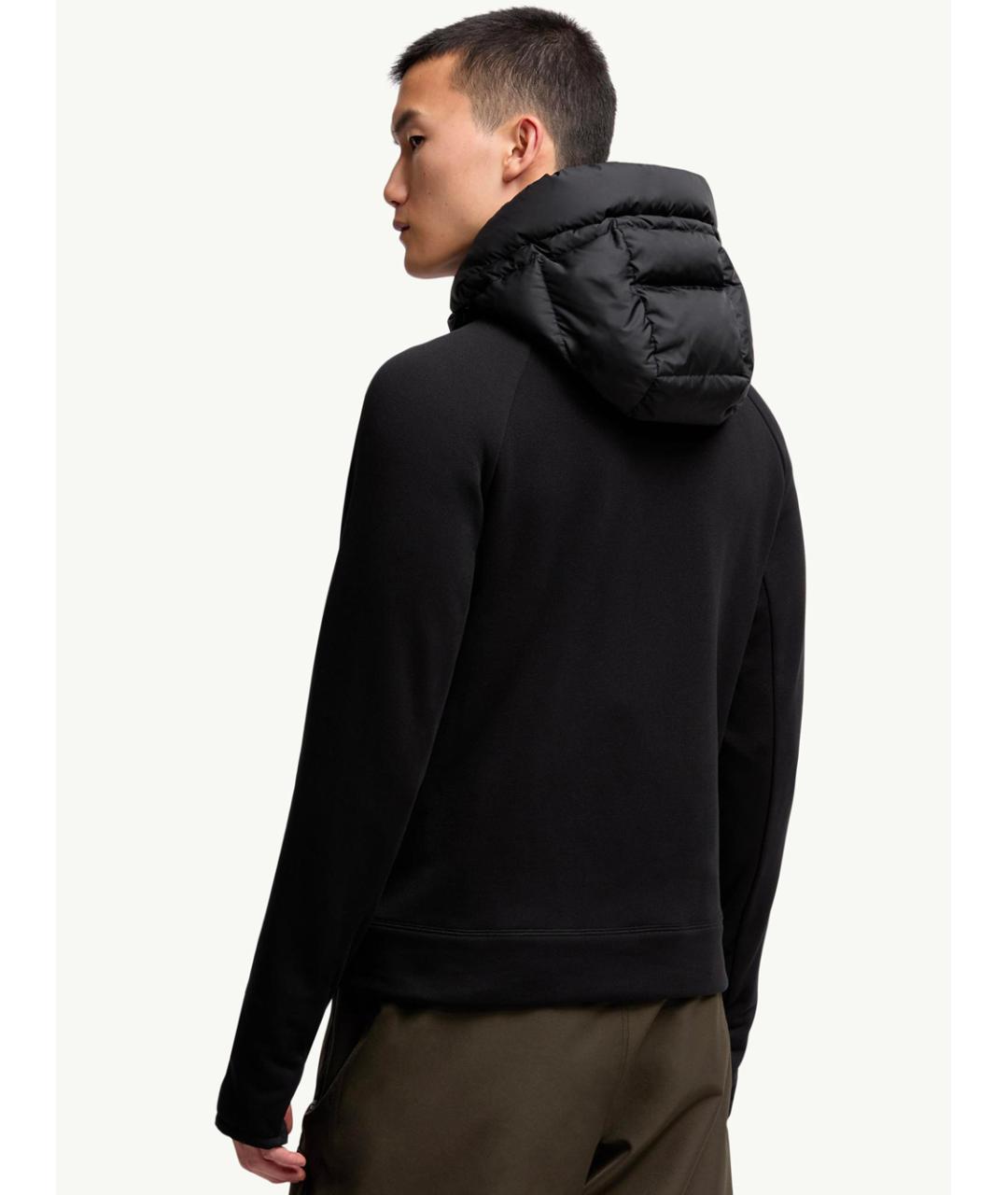 MONCLER Черная полиэстеровая куртка, фото 3