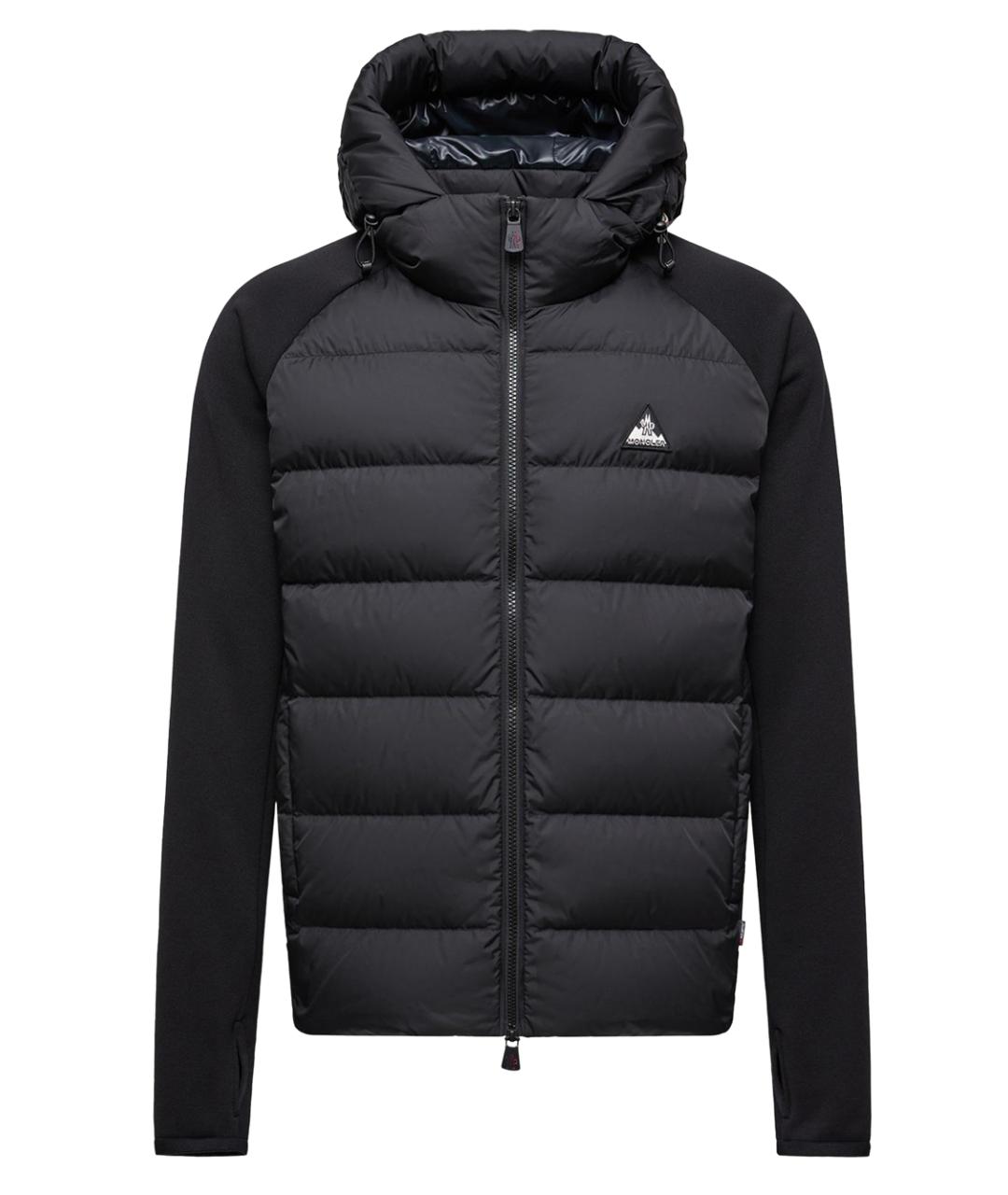 MONCLER Черная полиэстеровая куртка, фото 1
