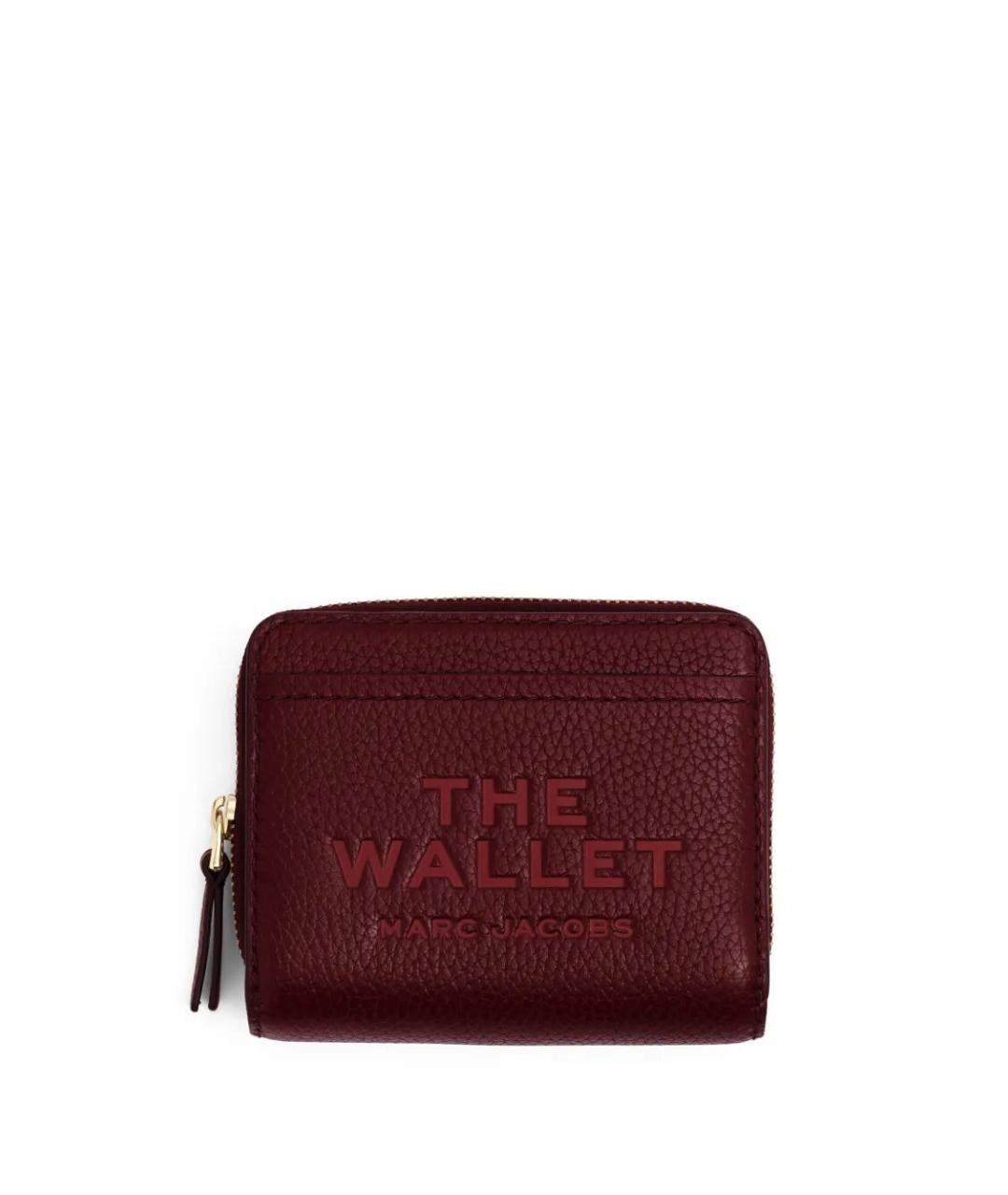 MARC JACOBS Бордовый кожаный кошелек, фото 1