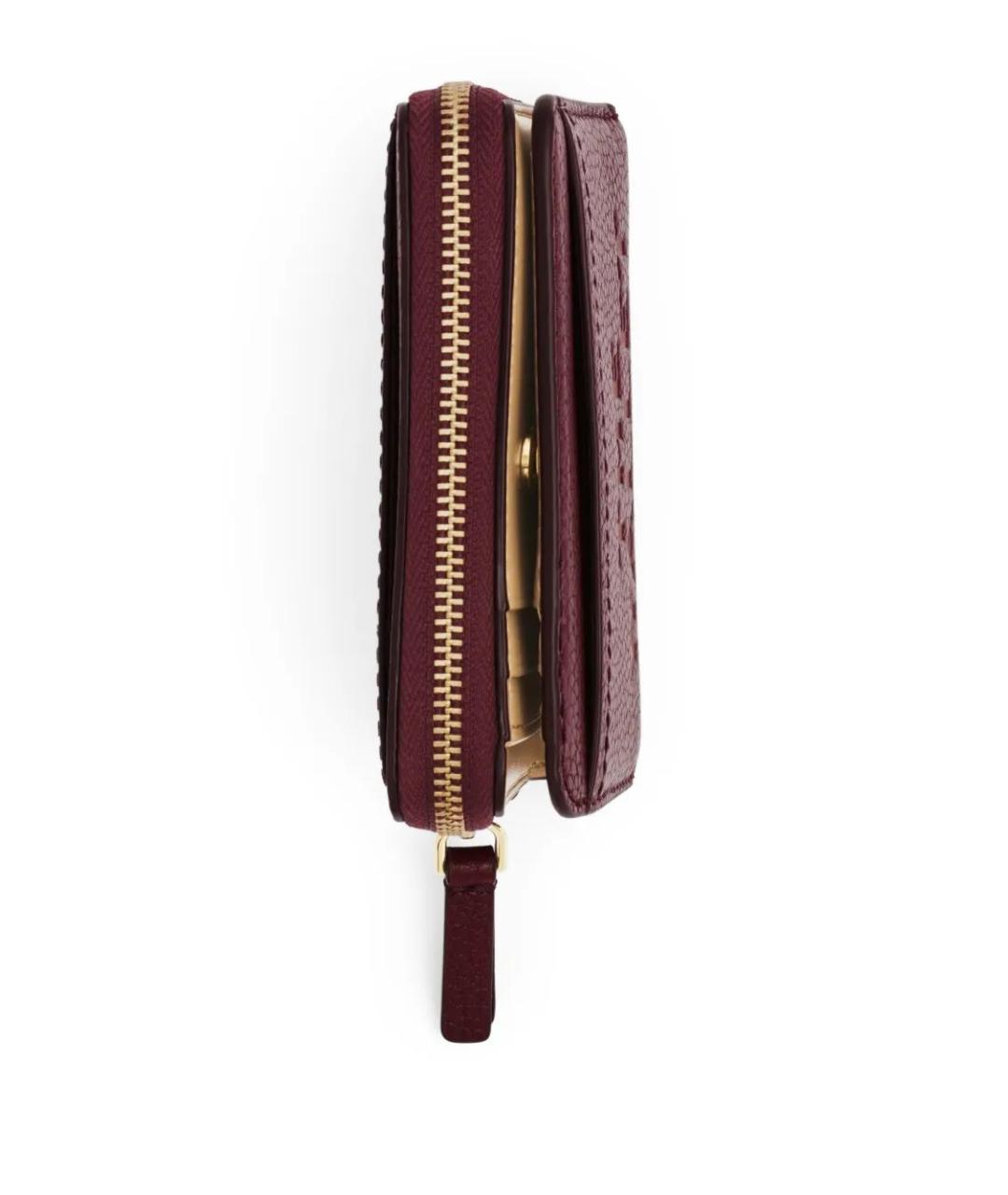 MARC JACOBS Бордовый кожаный кошелек, фото 4