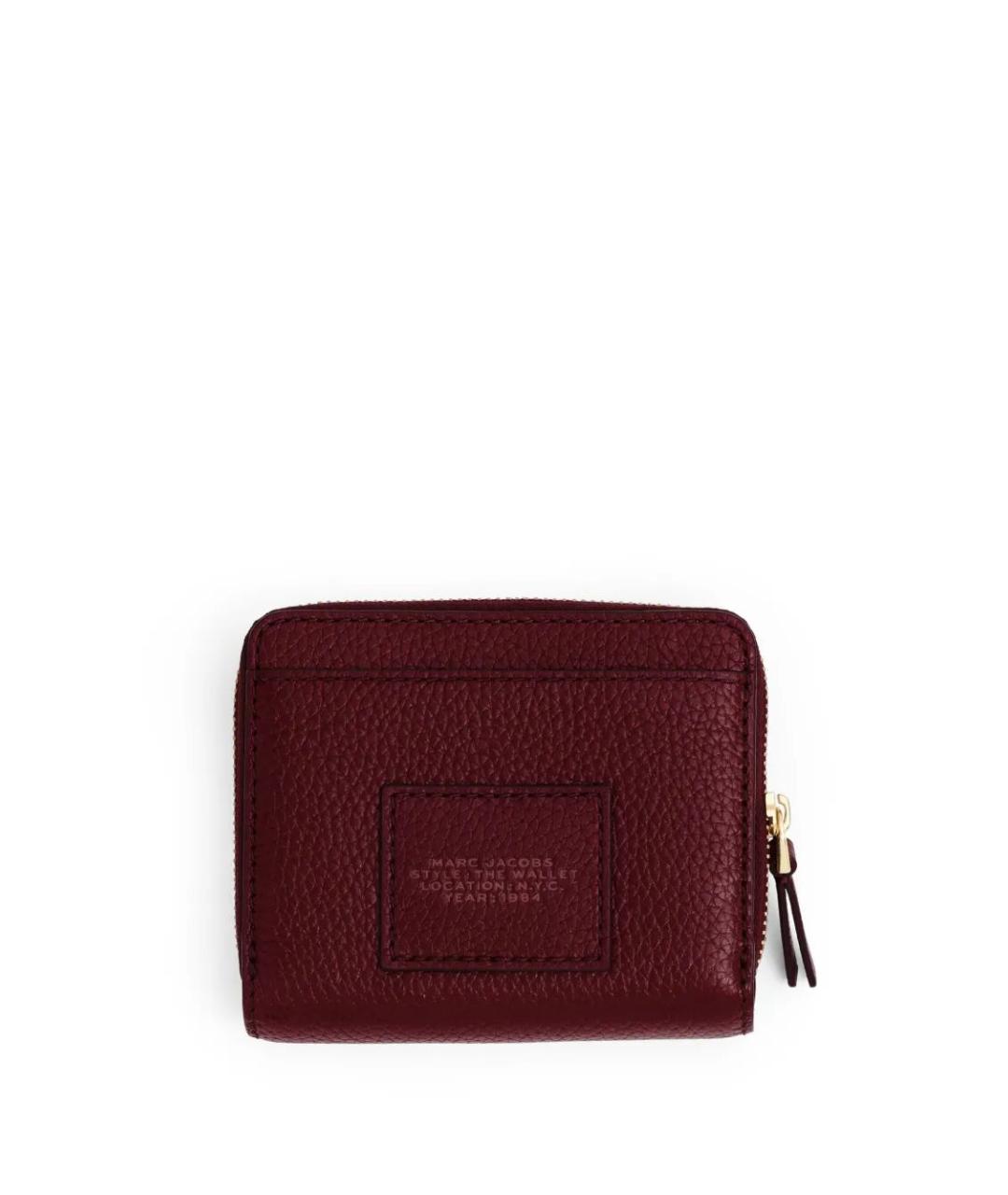 MARC JACOBS Бордовый кожаный кошелек, фото 2