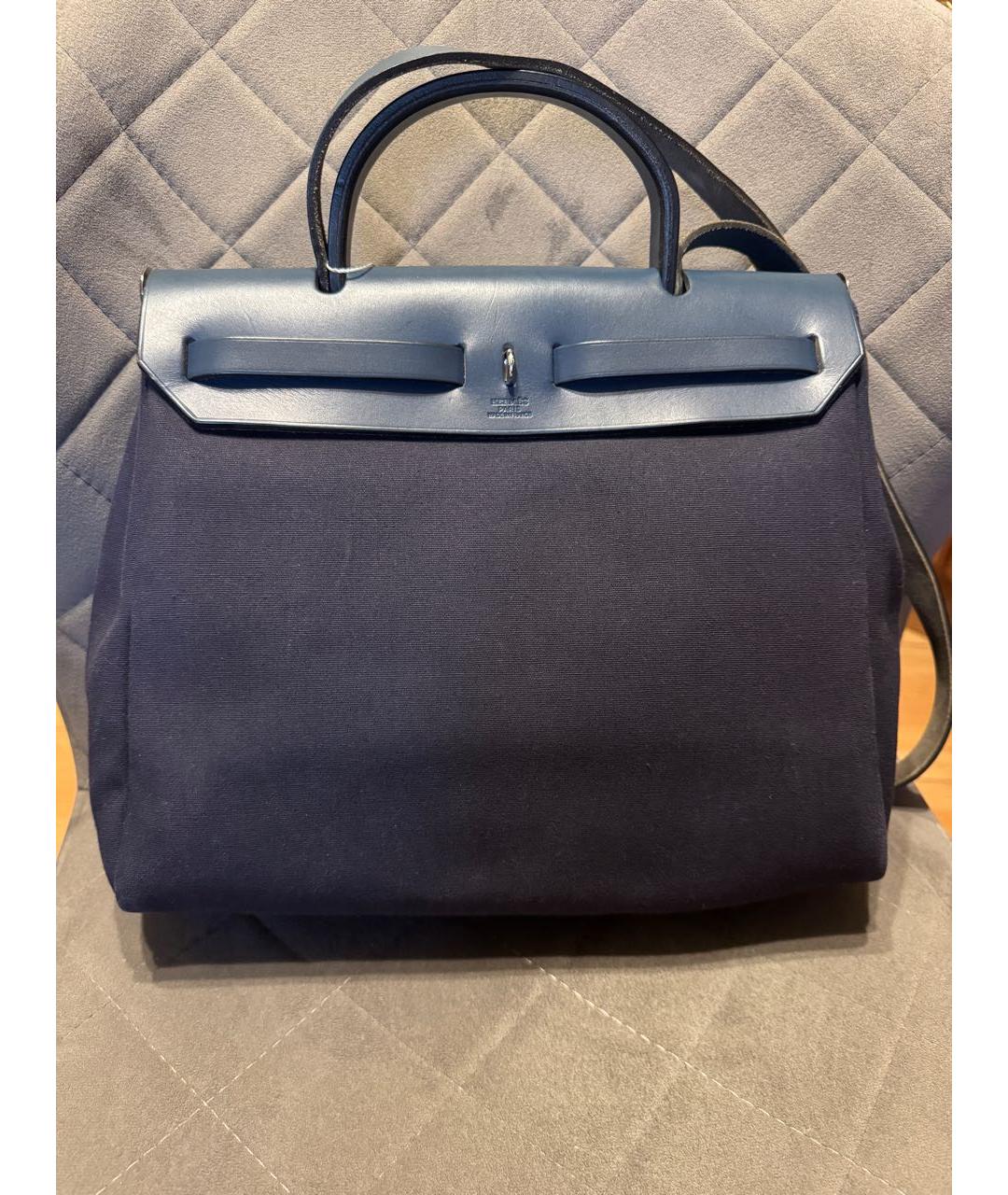 HERMES Темно-синяя сумка через плечо, фото 5