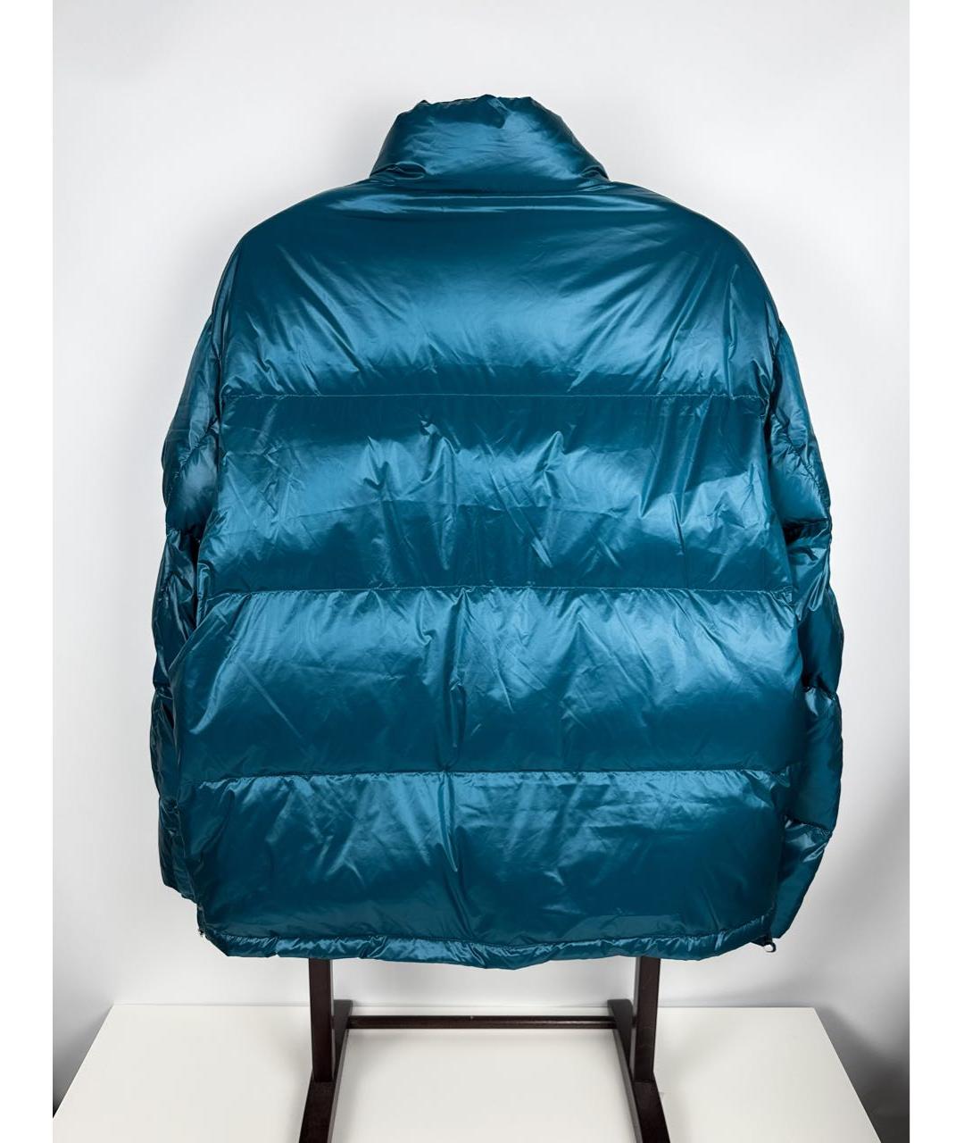 ARMANI EXCHANGE Бирюзовый полиамидовый пуховик, фото 2