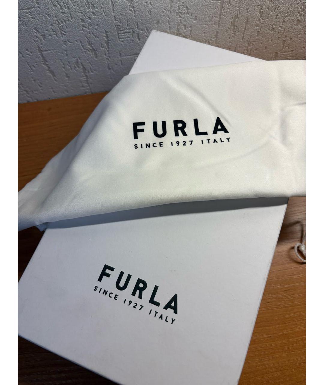 FURLA Черные кожаные туфли, фото 6