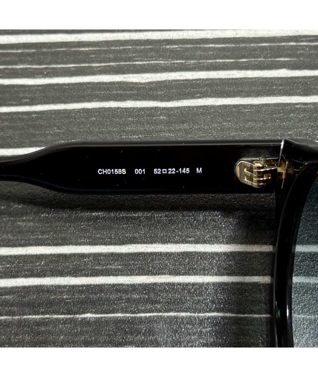 CHLOE Черные пластиковые солнцезащитные очки, фото 3