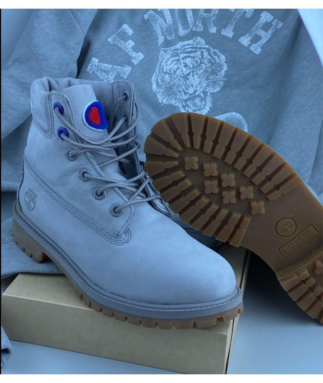 TIMBERLAND Антрацитовые нубуковые ботинки, фото 4