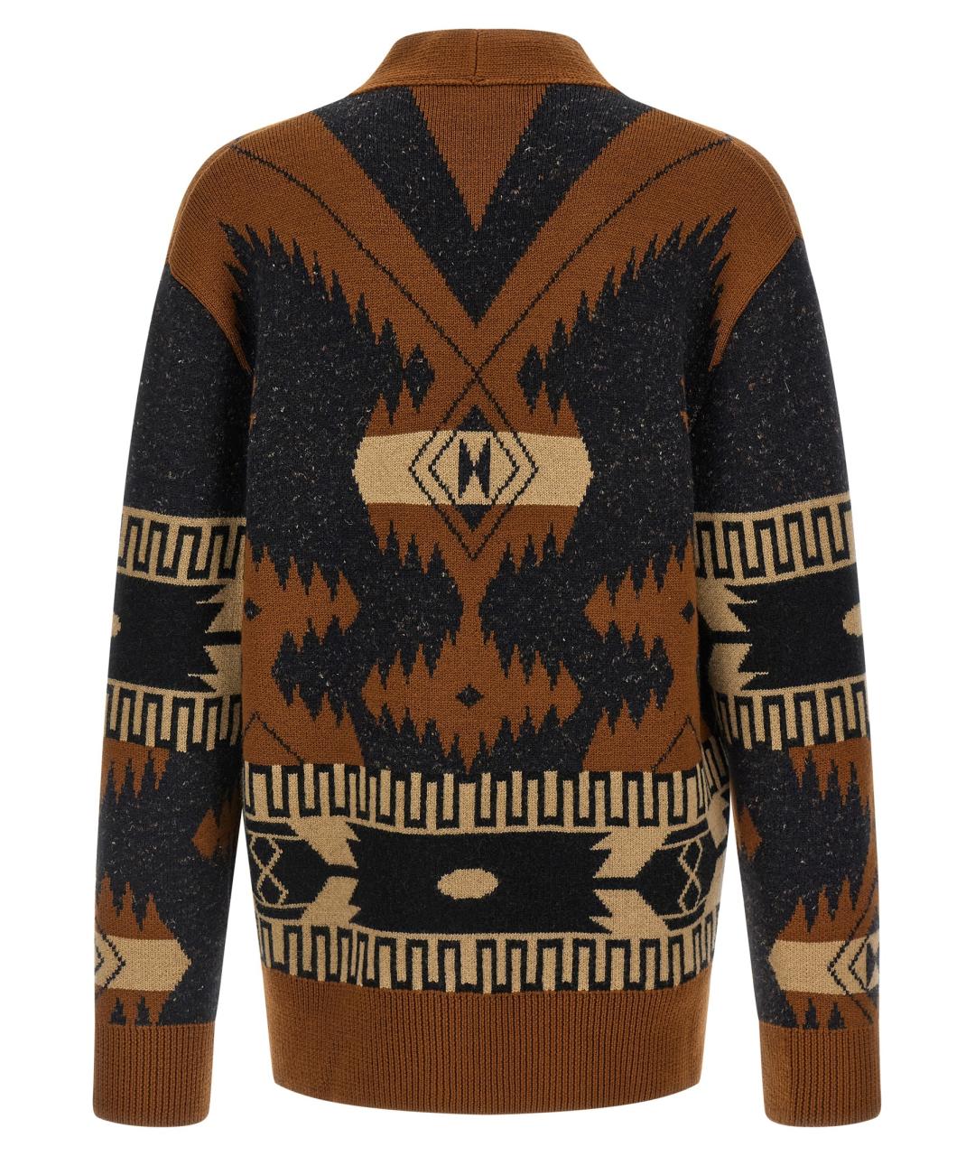 ALANUI Коричневый шерстяной кардиган, фото 2