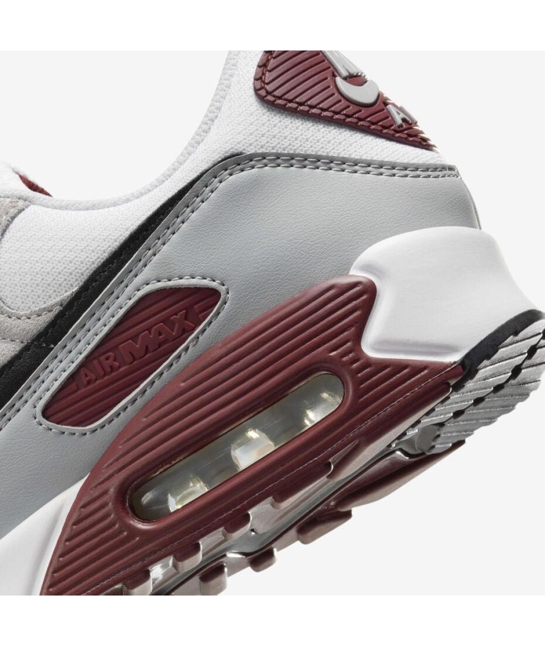 NIKE Серые кожаные низкие кроссовки / кеды, фото 5