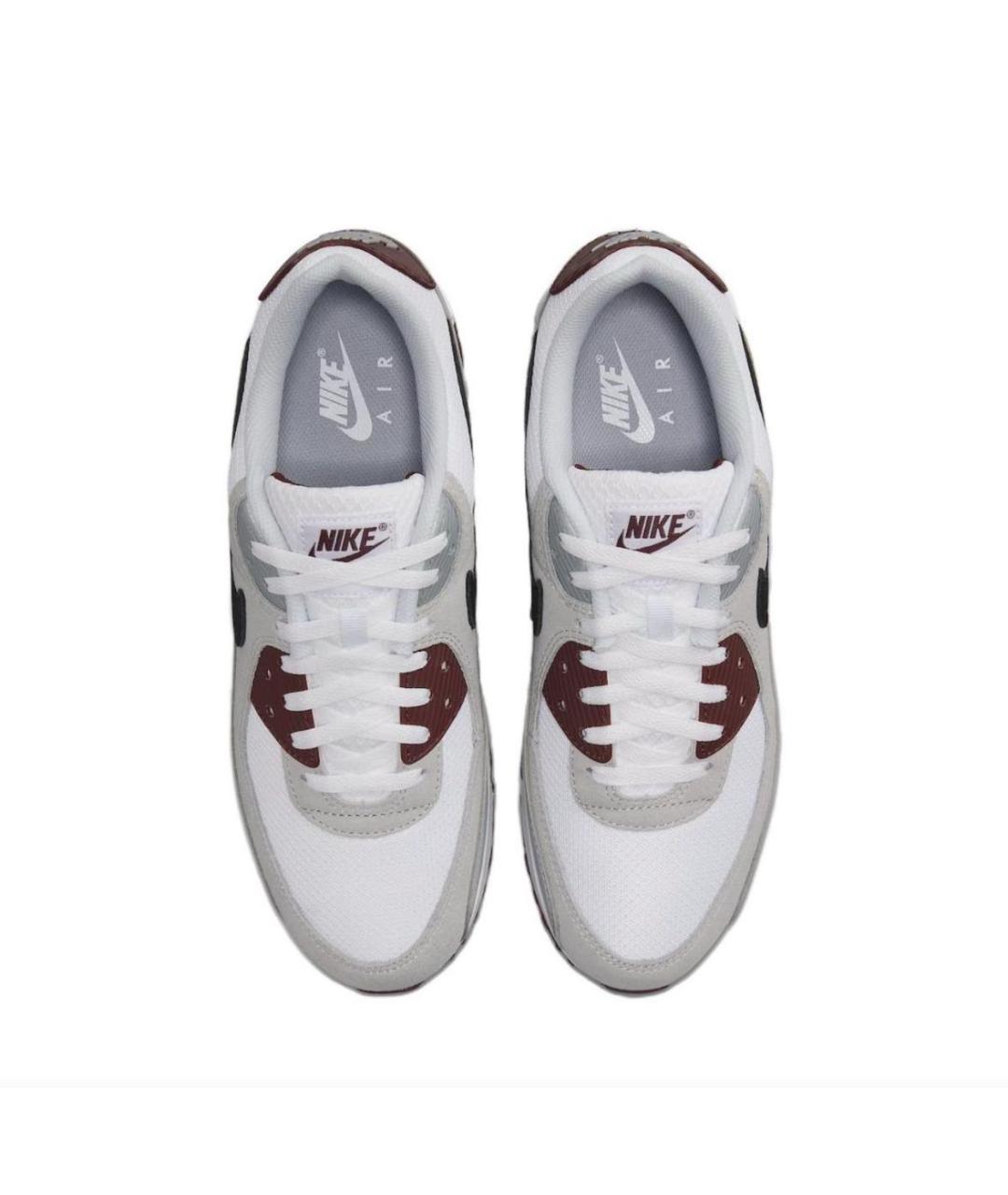 NIKE Серые кожаные низкие кроссовки / кеды, фото 3