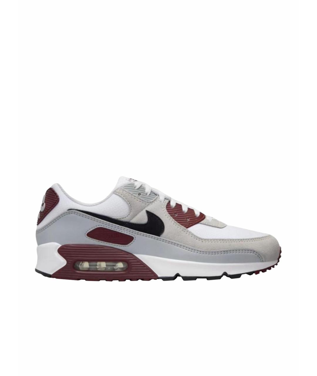 NIKE Серые кожаные низкие кроссовки / кеды, фото 1