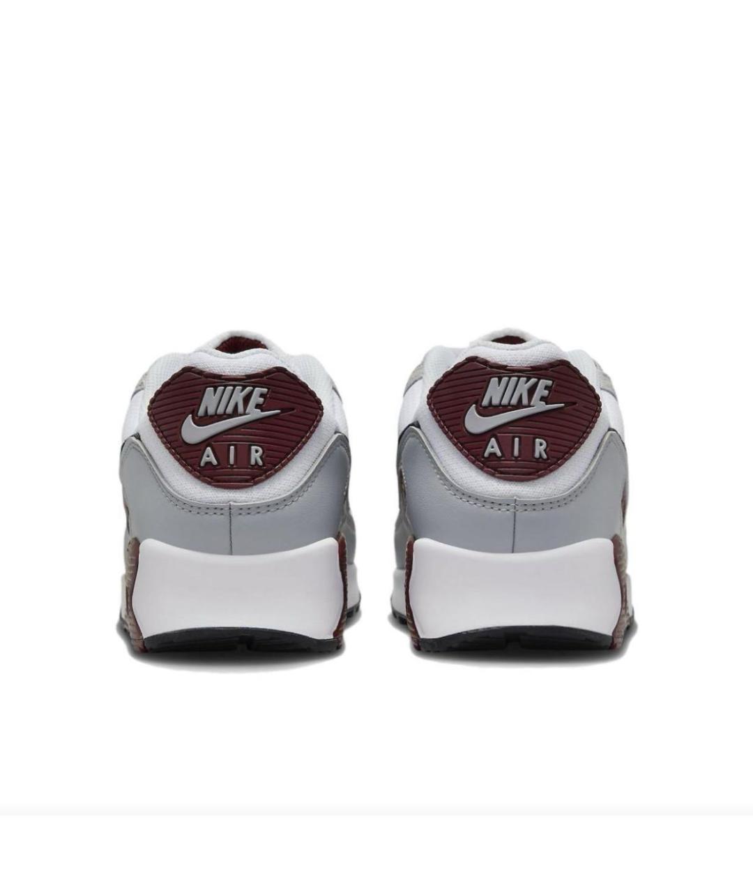 NIKE Серые кожаные низкие кроссовки / кеды, фото 4