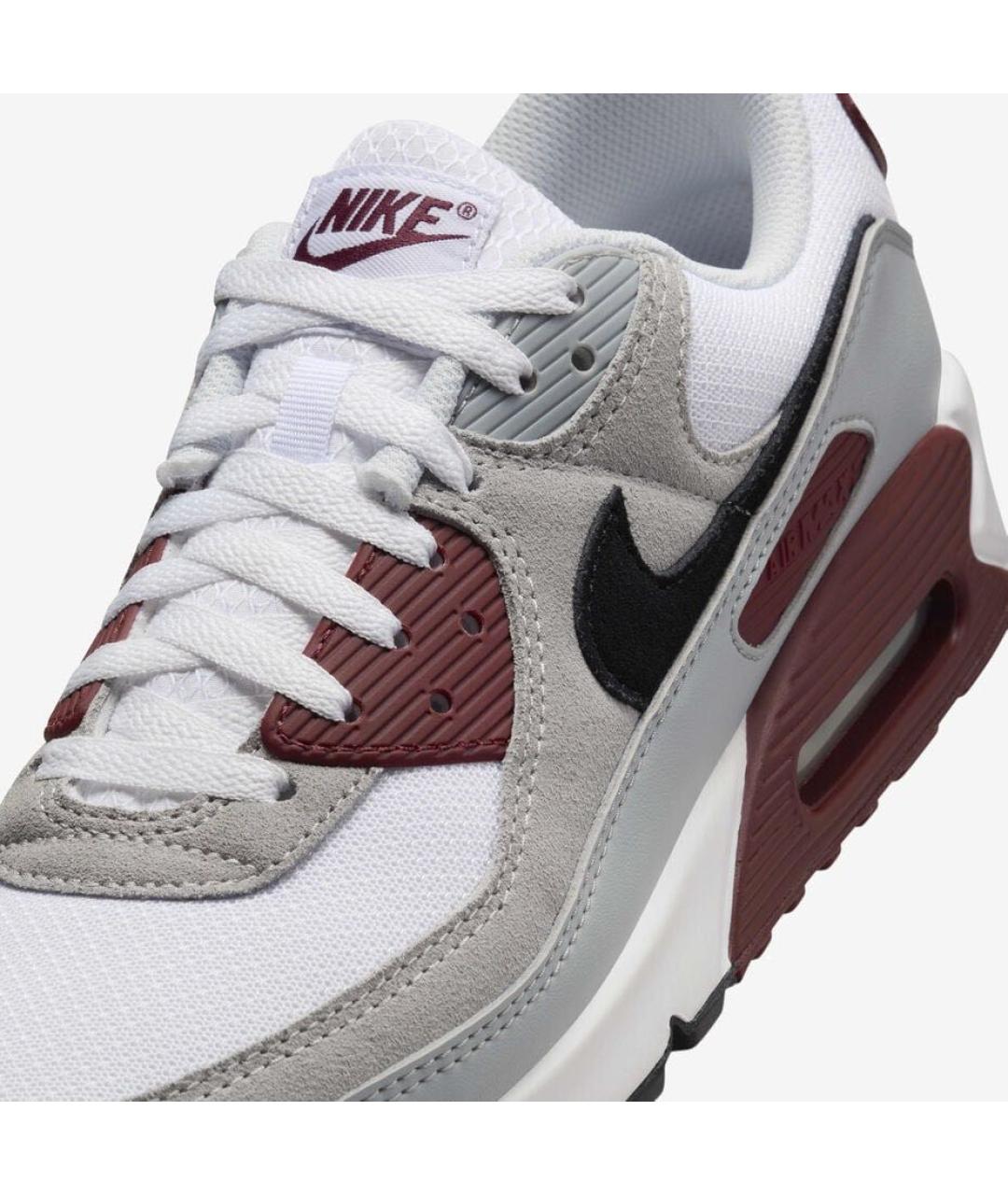 NIKE Серые кожаные низкие кроссовки / кеды, фото 6