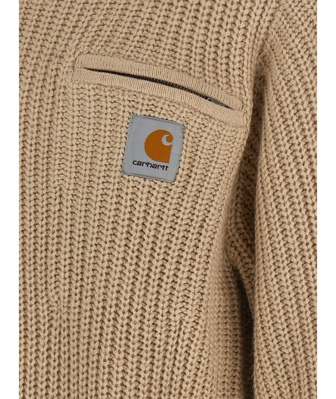 CARHARTT WIP Бежевый шерстяной джемпер / свитер, фото 4
