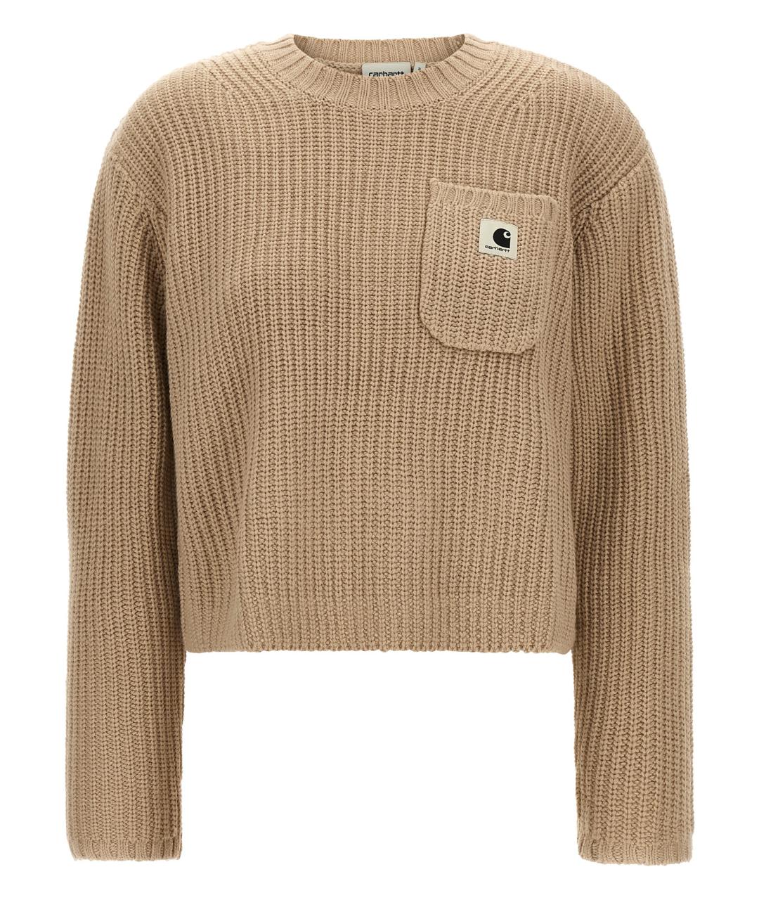 CARHARTT WIP Бежевый шерстяной джемпер / свитер, фото 1