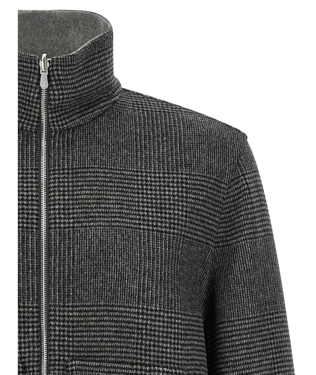 BRUNELLO CUCINELLI Серая кашемировая куртка, фото 4