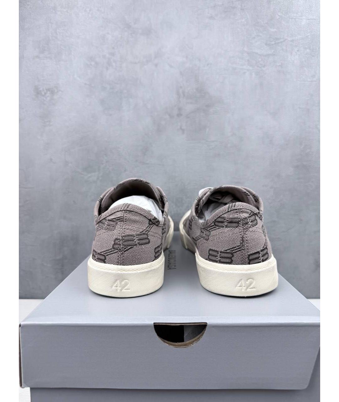 BALENCIAGA Серебряные низкие кроссовки / кеды, фото 5
