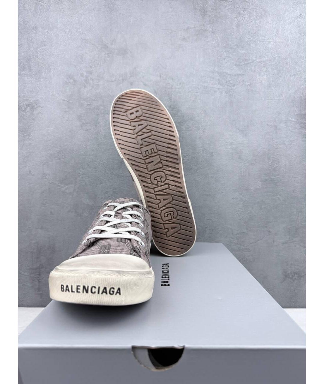 BALENCIAGA Серебряные низкие кроссовки / кеды, фото 3