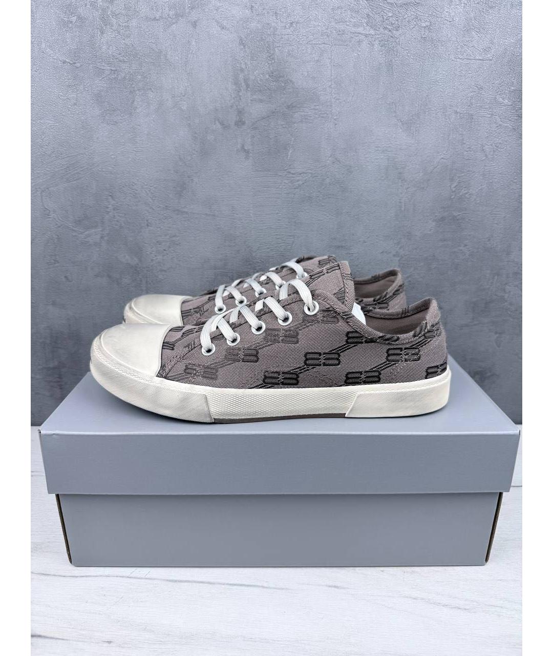 BALENCIAGA Серебряные низкие кроссовки / кеды, фото 9