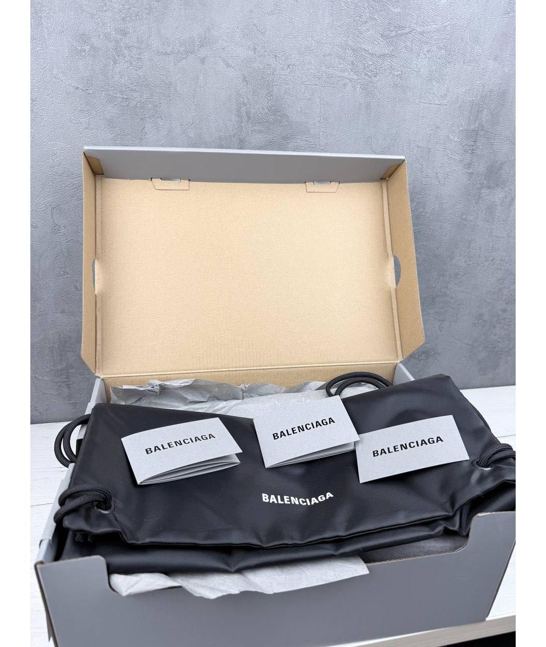 BALENCIAGA Серебряные низкие кроссовки / кеды, фото 7