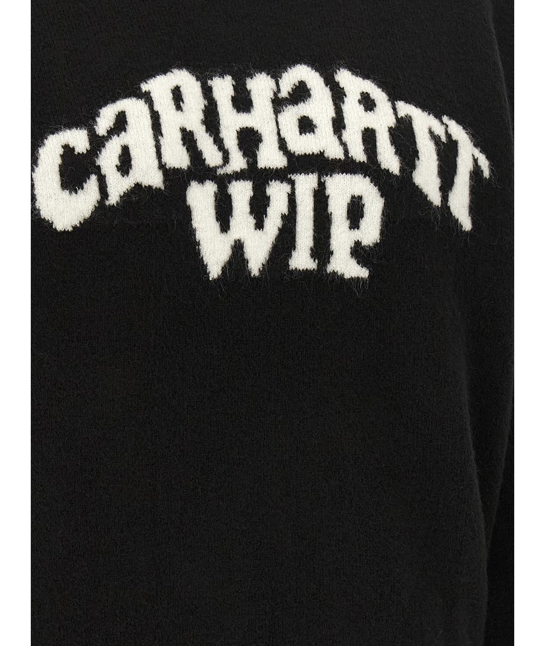 CARHARTT WIP Черный хлопковый кардиган, фото 4