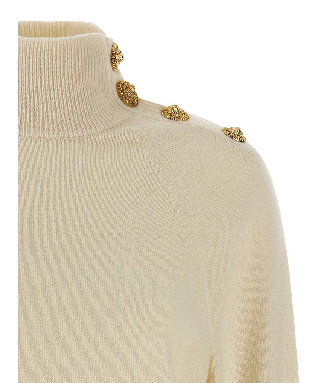 BALMAIN Бежевое шерстяное повседневное платье, фото 3