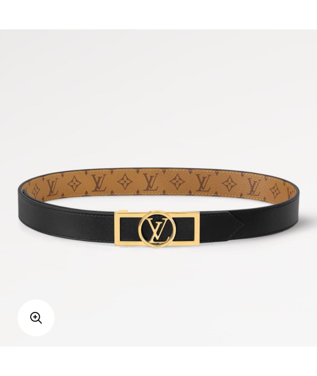 LOUIS VUITTON Коричневый кожаный ремень, фото 8