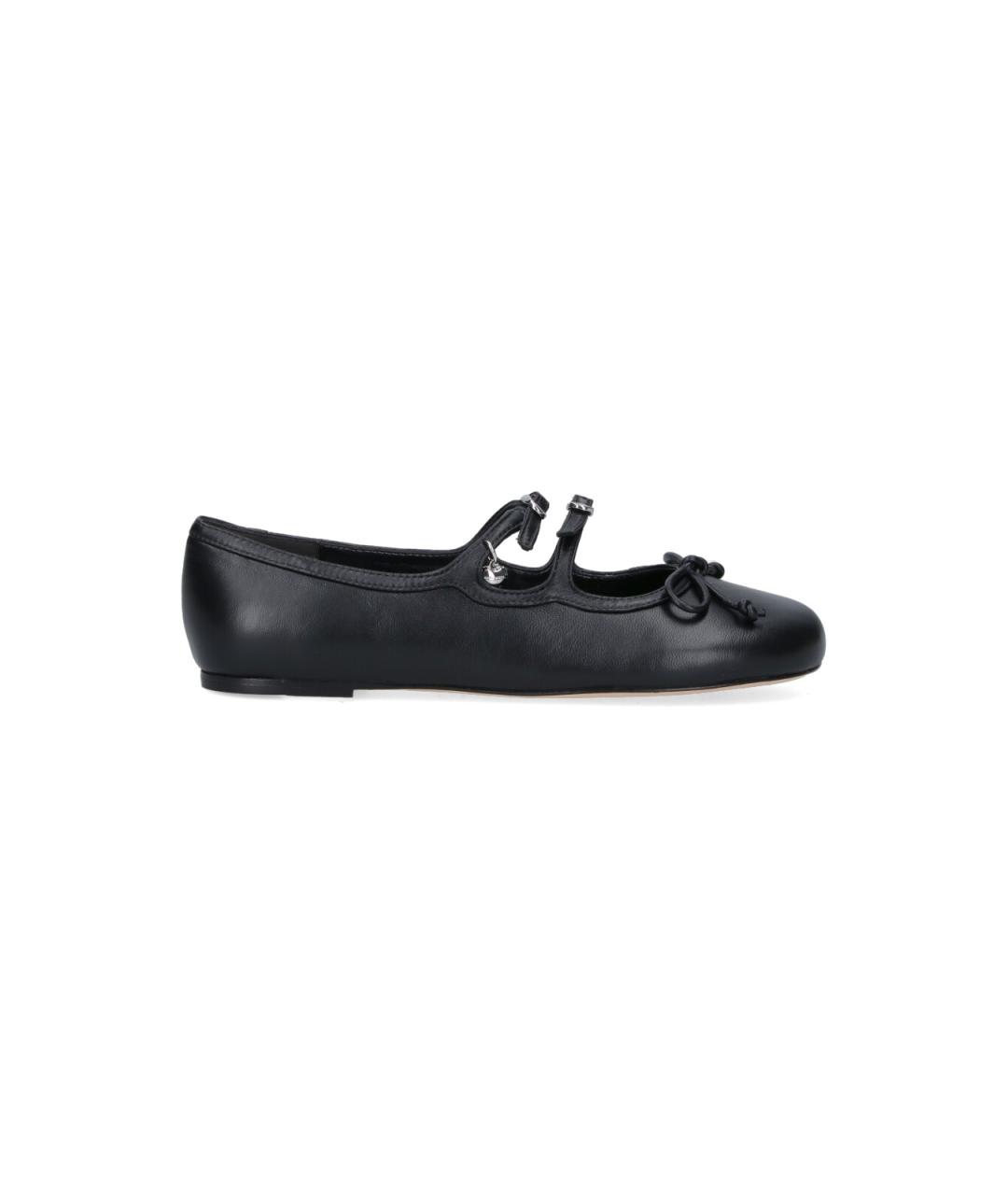 MARC JACOBS Черные кожаные балетки, фото 1