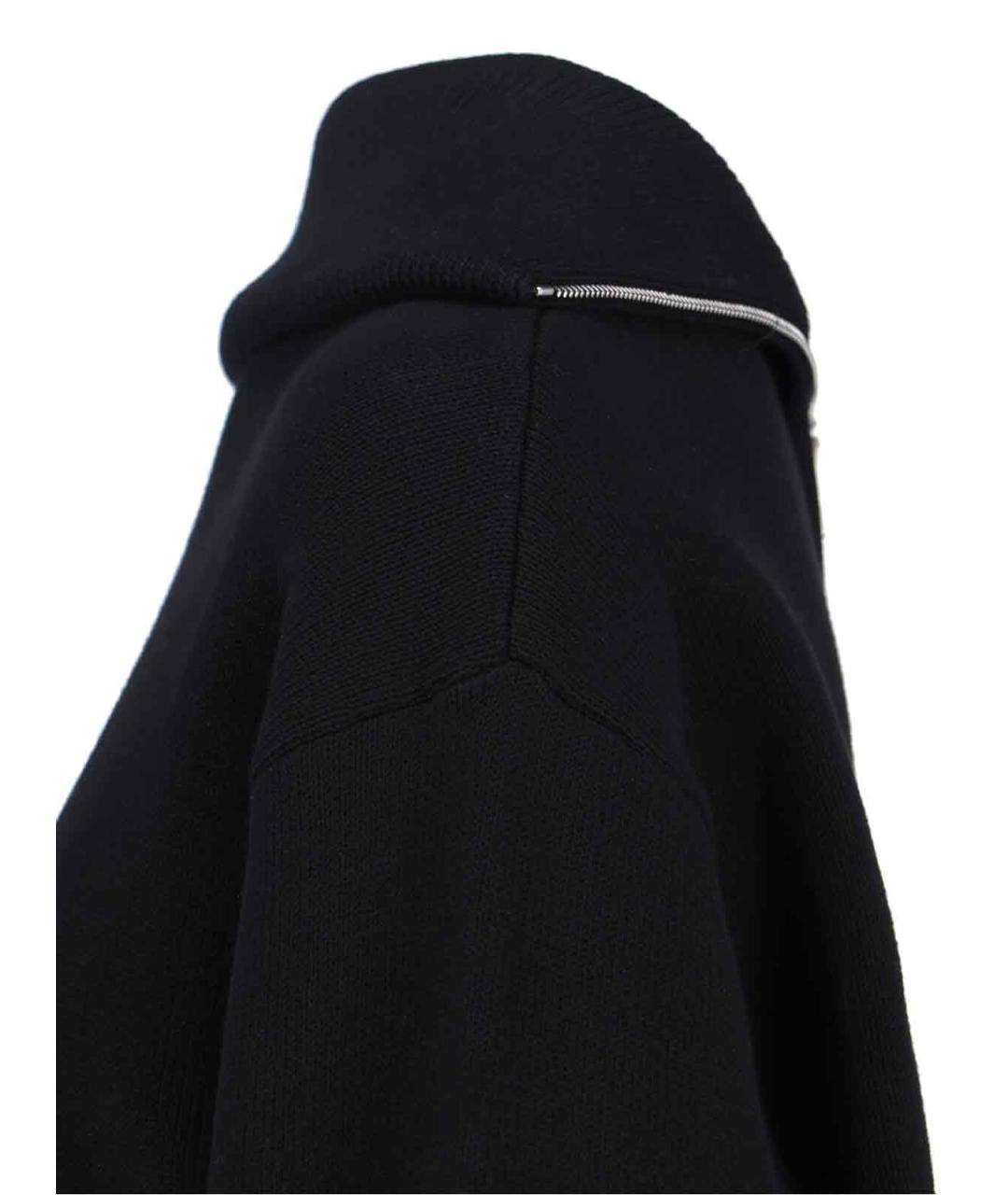 BALENCIAGA Черный хлопковый джемпер / свитер, фото 4