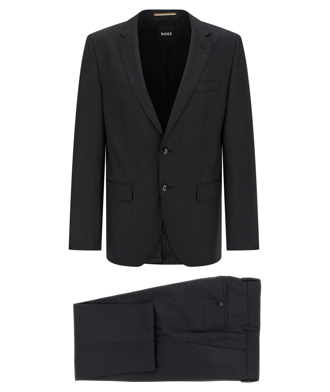 HUGO BOSS Серый классический костюм, фото 1