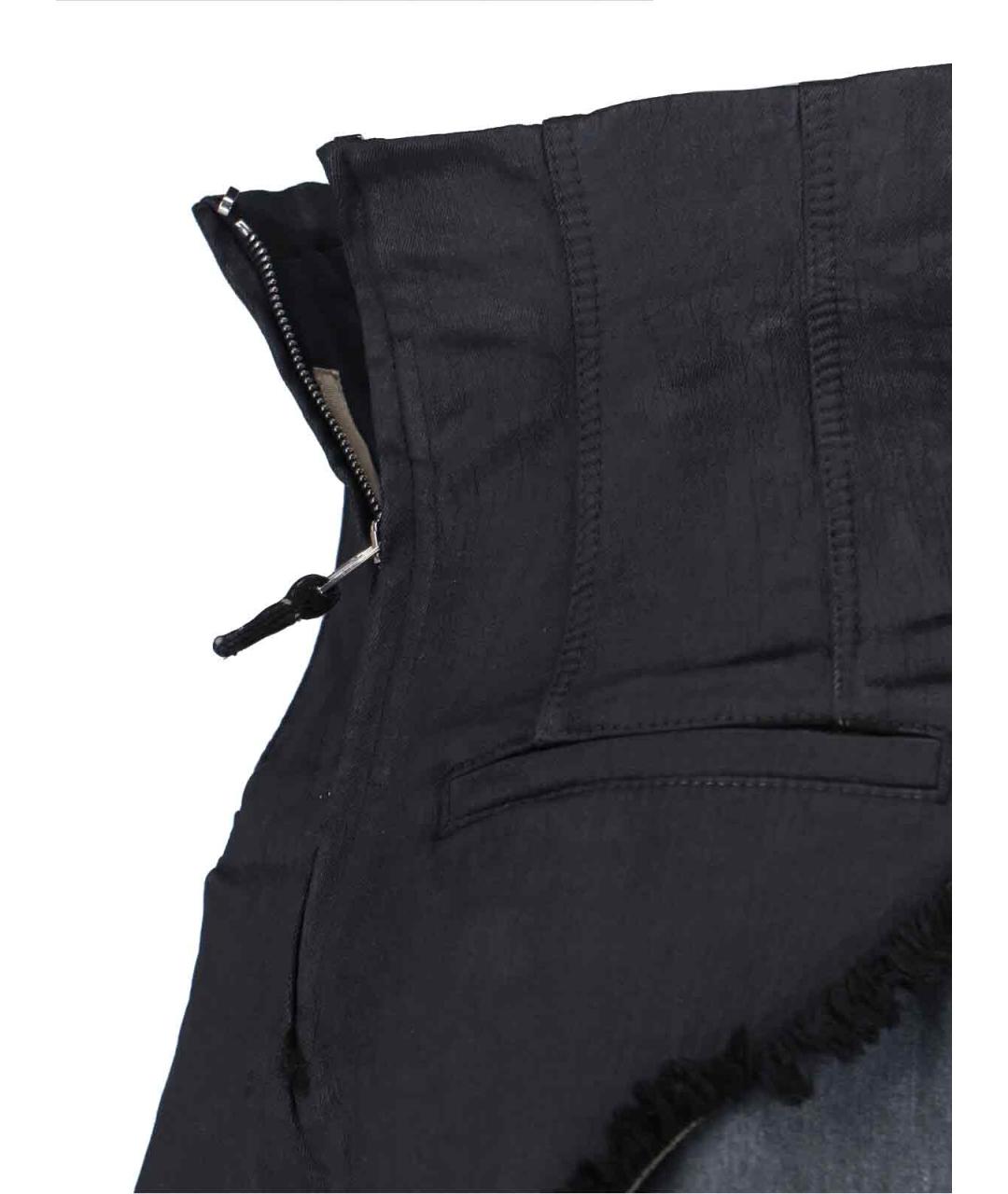 RICK OWENS DRKSHDW Черные хлопковые прямые джинсы, фото 4