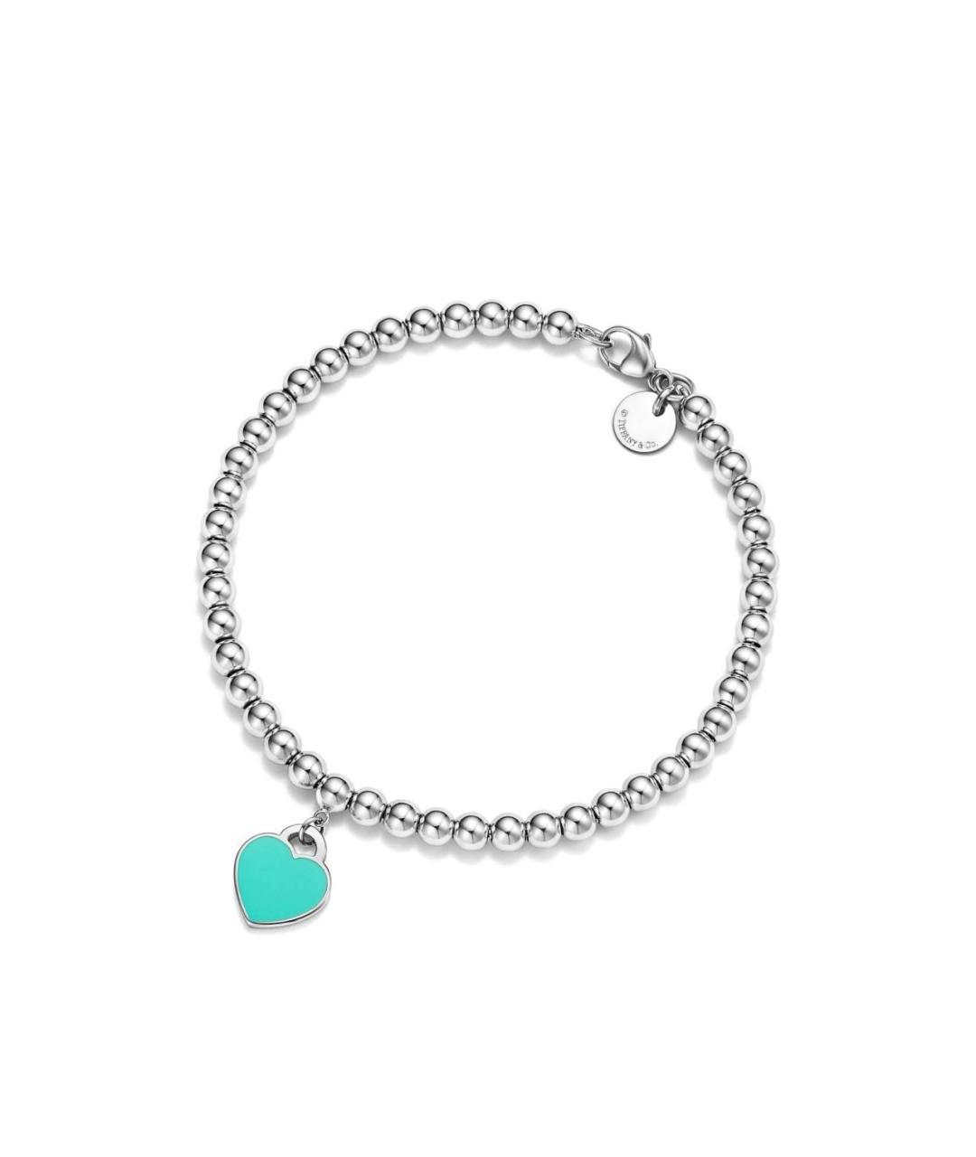 TIFFANY&CO Голубой серебряный браслет, фото 1