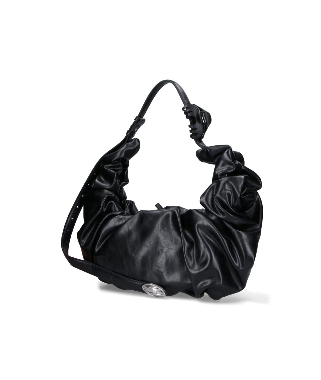 DIESEL Черная сумка через плечо из искусственной кожи, фото 2