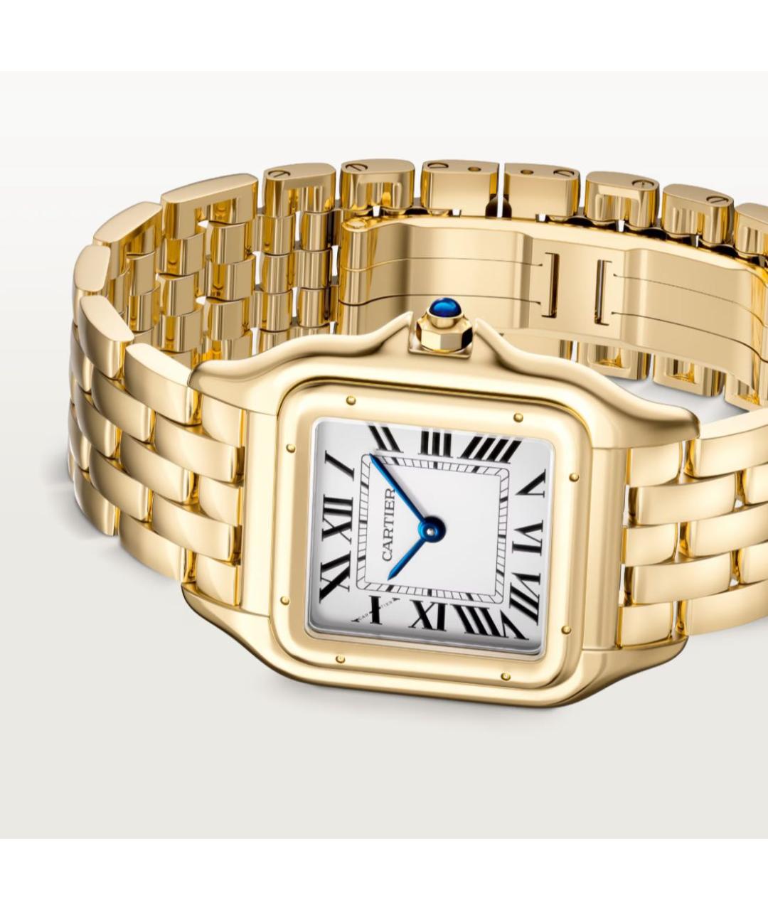 CARTIER Желтые часы из желтого золота, фото 4