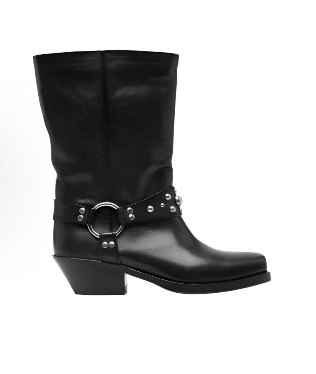 ISABEL MARANT Черные кожаные полусапоги, фото 4
