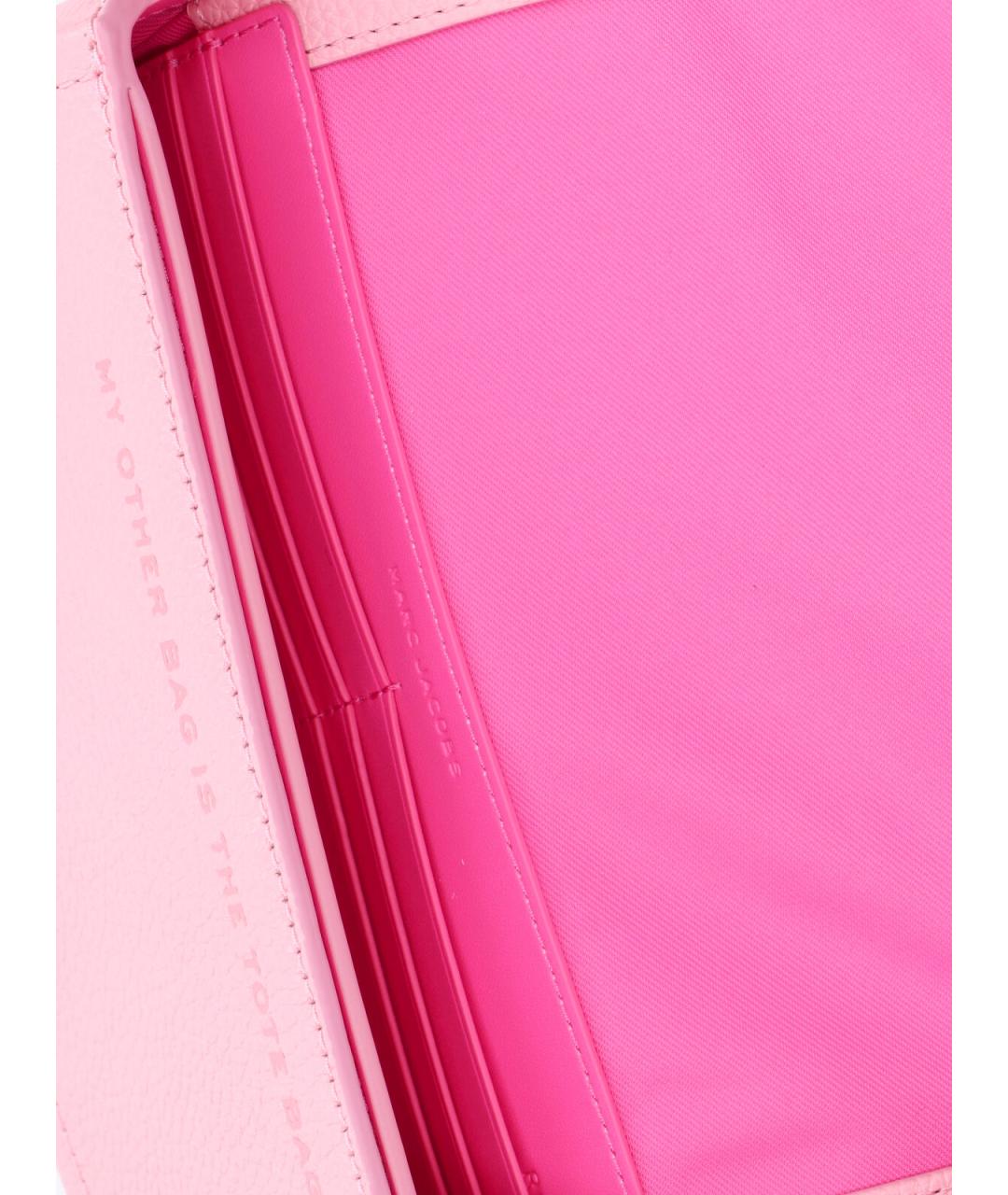 MARC JACOBS Розовая кожаная сумка через плечо, фото 4
