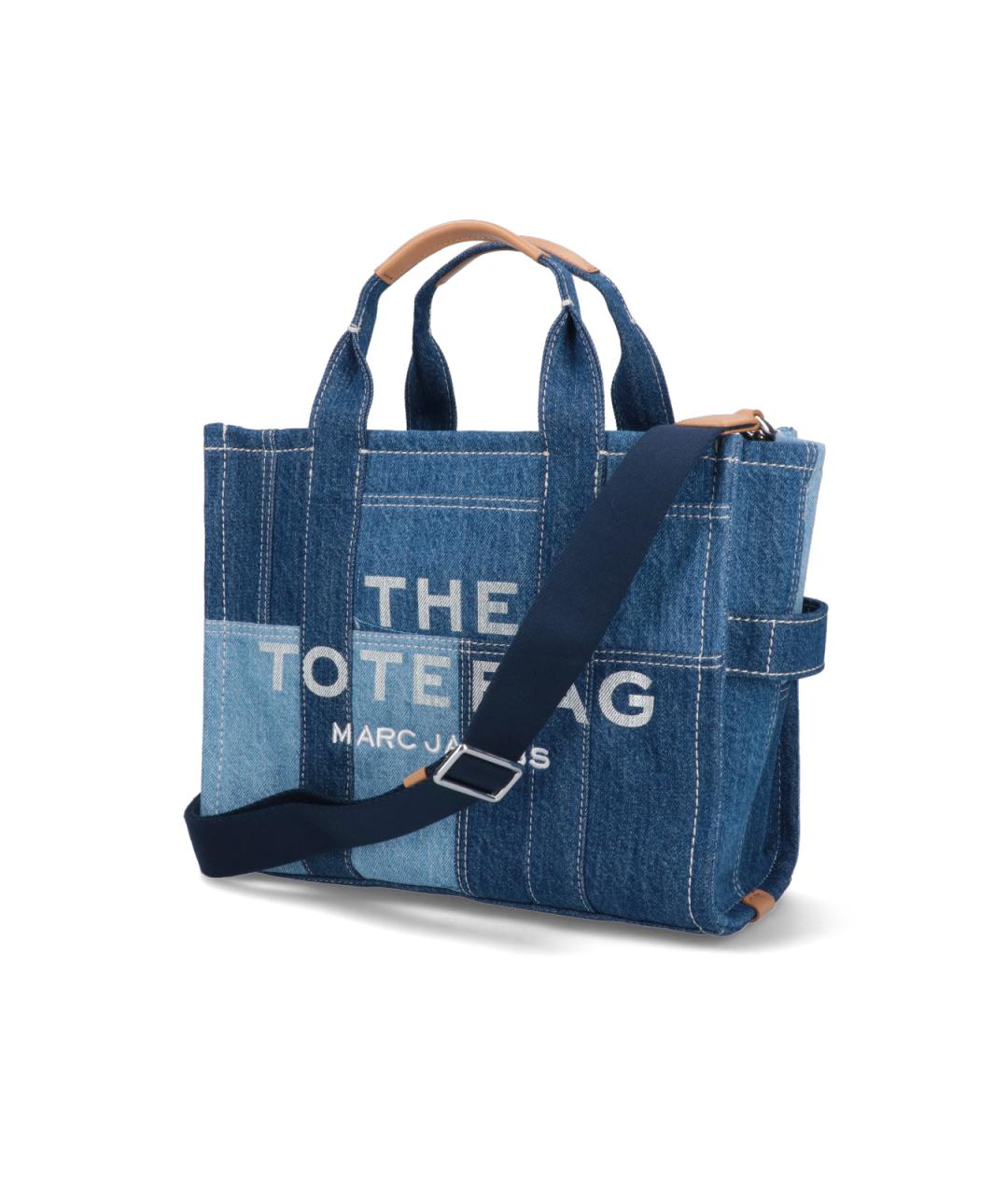 MARC JACOBS Синяя хлопковая сумка тоут, фото 2