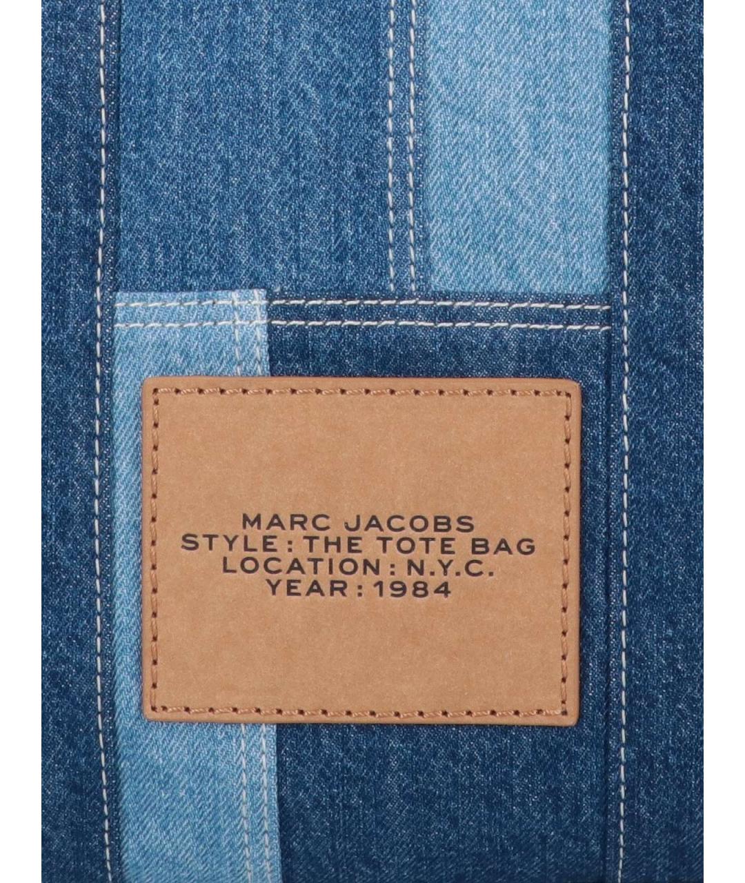 MARC JACOBS Синяя хлопковая сумка тоут, фото 4