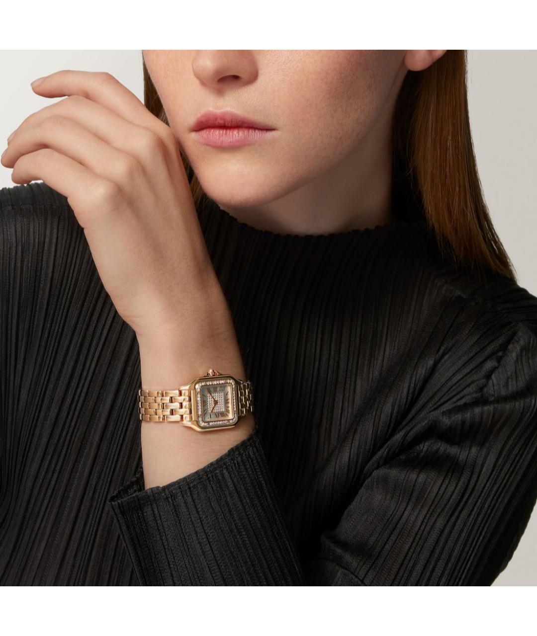 CARTIER Желтые часы из желтого золота, фото 2