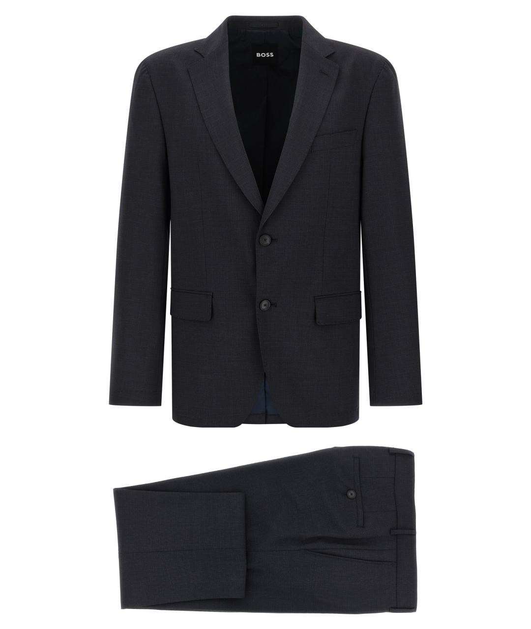 HUGO BOSS Серый классический костюм, фото 1
