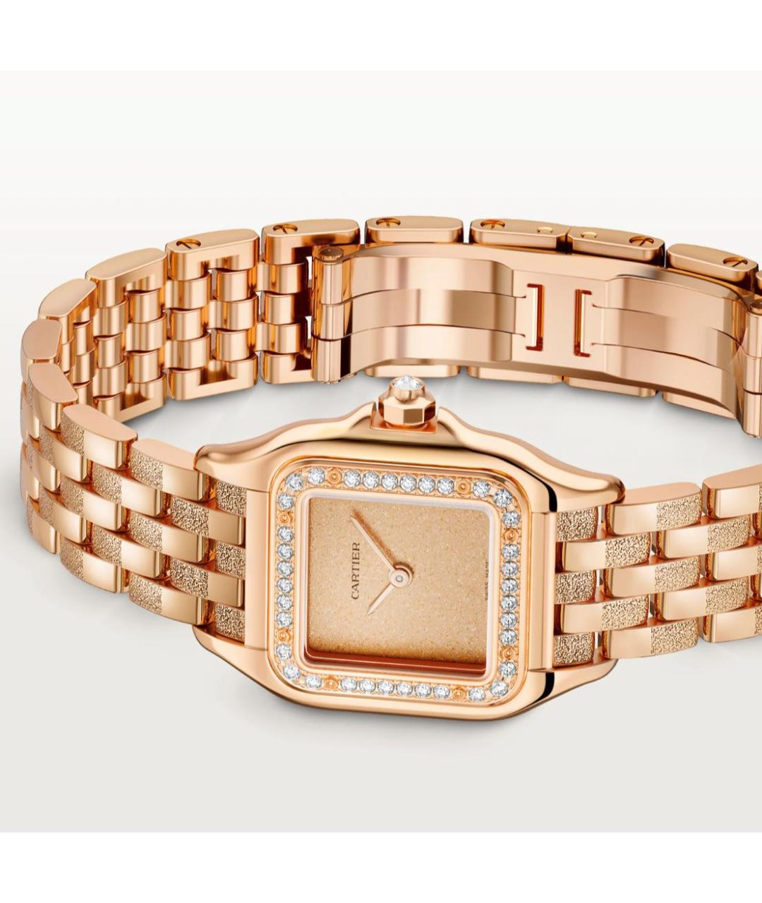 CARTIER Желтые часы из розового золота, фото 5