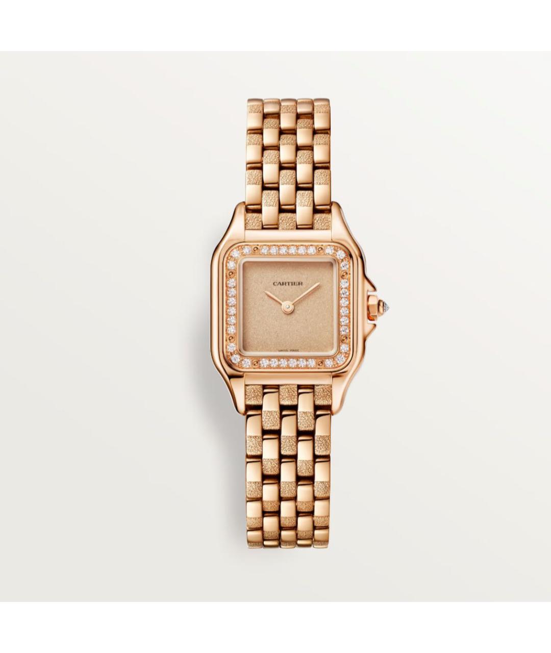 CARTIER Желтые часы из розового золота, фото 8