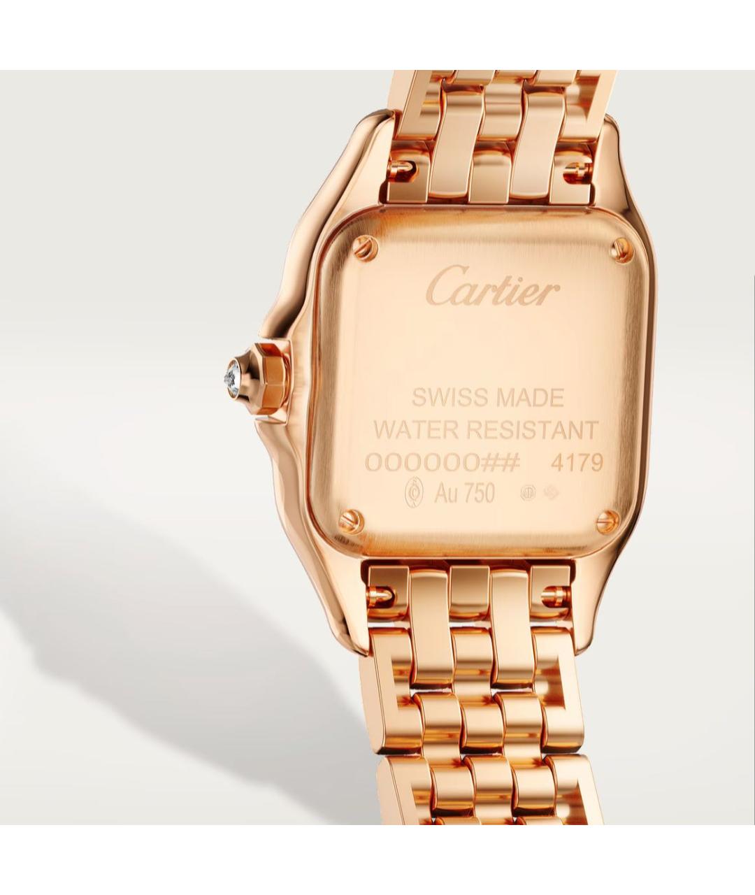 CARTIER Желтые часы из розового золота, фото 3