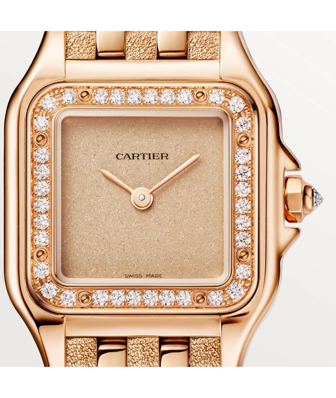 CARTIER Желтые часы из розового золота, фото 6