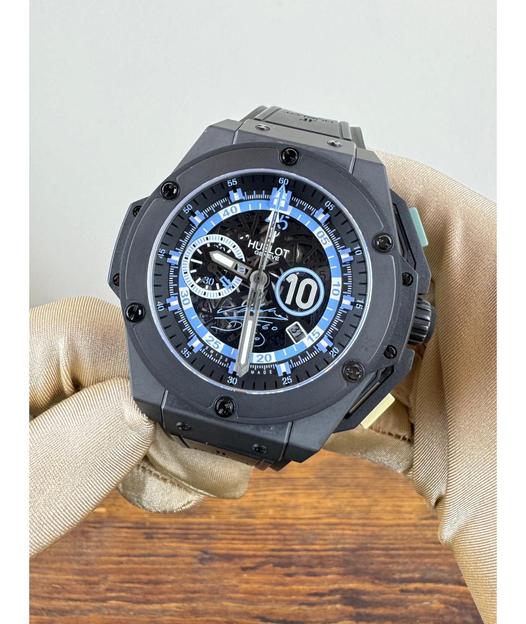 HUBLOT Черные керамические часы, фото 2
